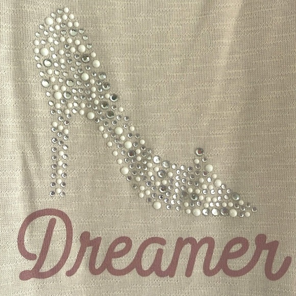 DISNEY PARKS | Women’s Disney Women's Shirt Cinderella Slipper Lace Sleeves Sz S - Picture 5 of 9